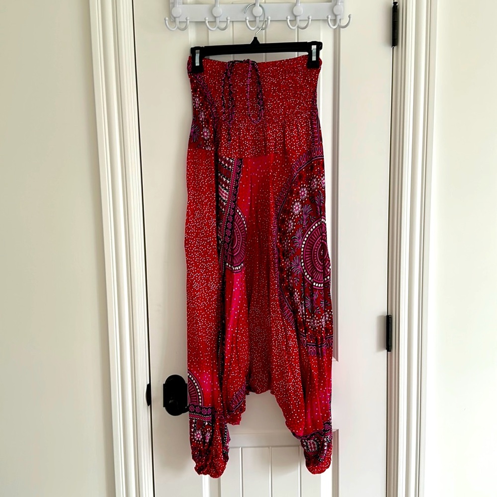 Harem Pants Strapless Jumpsuit Romper